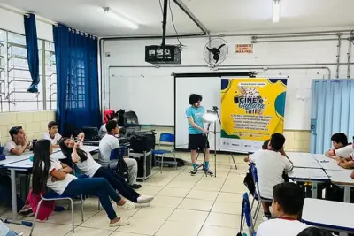 Projeto social Cine e Cultura ensina técnicas de cinema para alunos de escola pública de Mogi Mirim