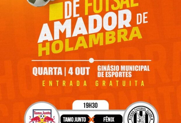 Quarta-feira é Dia de Final do Campeonato de Futsal de Holambra