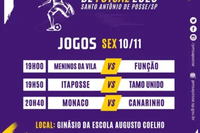 CAMPEONATO MUNICIPAL DE FUTSAL 2023 EM SANTO ANTÔNIO DE POSSE: EMOÇÃO E COMPETIÇÃO NO GINÁSIO DA ESCOLA AUGUSTO COELHO