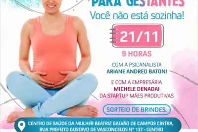 Fundo Social realiza 1ª Roda de Conversa para Gestantes: Saúde Mental e oportunidades profissionais