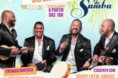 TEATRO DE ARENA RECEBE ‘OS ORIGINAIS  DO SAMBA’ NO DIA NACIONAL DO SAMBA