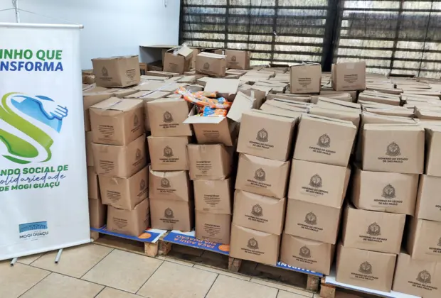 Fundo Social recebe doação de 750 cestas básicas destinadas às famílias carentes de Mogi Guaçu