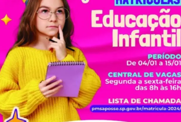 Lista de Chamadas para Educação Infantil em Santo Antônio de Posse: Matrículas Abertas de 4 a 15 de Janeiro de 2024