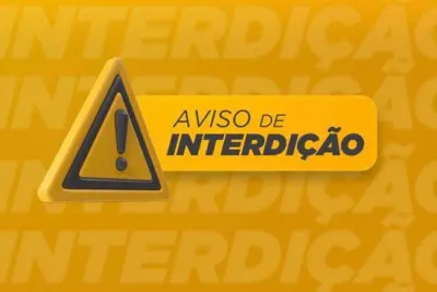 AVISO DE INTERDIÇÃO NA RUA CAMPO DE POUSO