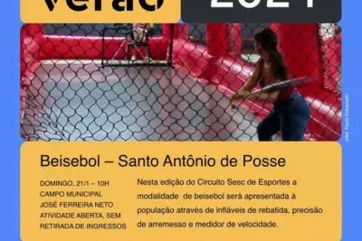 SESC E PREFEITURA TRAZEM PARA SANTO ANTÔNIO DE POSSE A EXPERIÊNCIA DO BEISEBOL