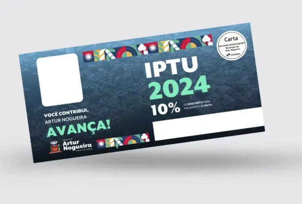 Prefeitura de Artur Nogueira libera carnês do IPTU 2024 de forma online