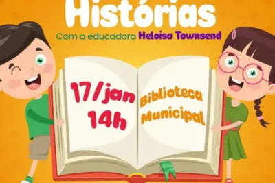 Aventuras Literárias na Biblioteca Municipal: Contação de Histórias com a Encantadora Heloisa Townsend!”