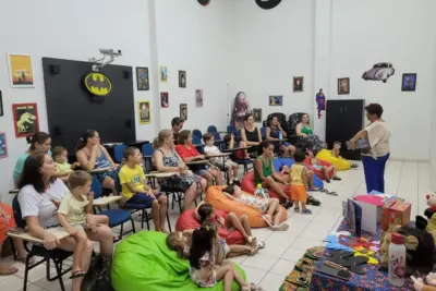  Contação de Histórias na Biblioteca Municipal de Holambra durante as Férias