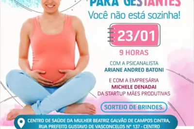 Fundo Social de Solidariedade de Amparo e a Secretaria Municipal de Saúde convidam para a 2ª Roda de Conversa para Gestantes