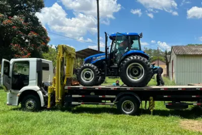 Pedreira recebeu do Governo do Estado novo Trator para a Agricultura Familiar