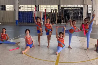 Alunos do projeto Ginástica Rítmica – Formando Cidadãos de Amparo retornam às aulas após período de férias