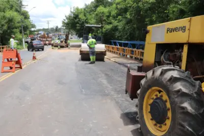 PONTE INTERDITADA PASSA POR REPARO E NÃO APRESENTA RISCOS EM SUA ESTRUTURA