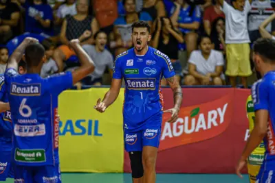 Vôlei Renata enfrenta o Sada Cruzeiro no Ginásio do Taquaral nesta 6ª