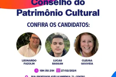 Eleição do Conselho do Patrimônio Cultural em Pedreira Acontece Amanhã