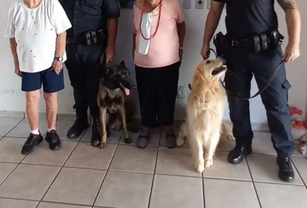 Visita da Guarda Municipal com Pets Alegra Idosos em Artur Nogueira