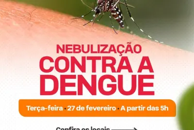 NEBULIZAÇÃO CONTRA A DENGUE COMEÇA AMANHÃ