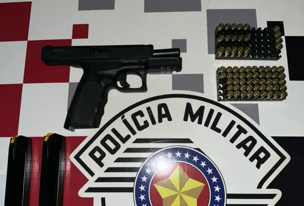 Porte Irregular de Arma de Fogo de Uso Restrito e Ameaça: Indivíduo é Preso em Mogi Guaçu