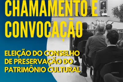 Secretaria de Cultura e Economia Criativa recebe inscrições de candidatos para Eleição do Conselho de Preservação do Patrimônio Cultural de Pedreira”