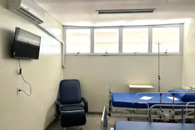 Quartos do Hospital Municipal são equipados com TV e ar condicionado