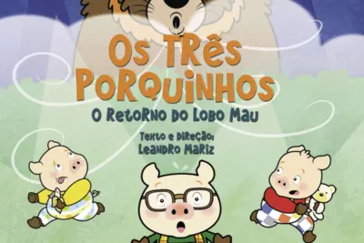 Projeto “Ponte Aérea” traz para Pedreira a peça teatral “Os Três Porquinhos