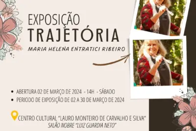 EXPOSIÇÃO “TRAJETÓRIA” NO CENTRO CULTURAL: ABERTURA SERÁ NO SÁBADO