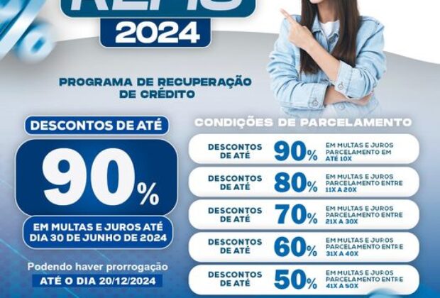 A Prefeitura de Engenheiro Coelho, realiza REFIS 2024 para parcelamento de dívidas.