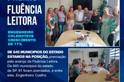 Prefeitura de Engenheiro Coelho Recebe Prêmio de Fluência na Leitura em Reconhecimento ao Avanço Educacional