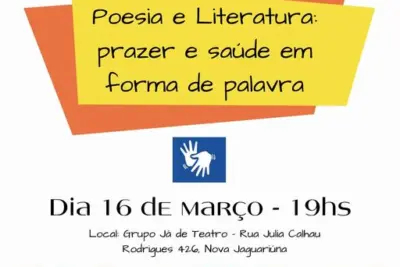 RODA DE CONVERSA SOBRE POESIA E LITERATURA NO PRÓXIMO SÁBADO