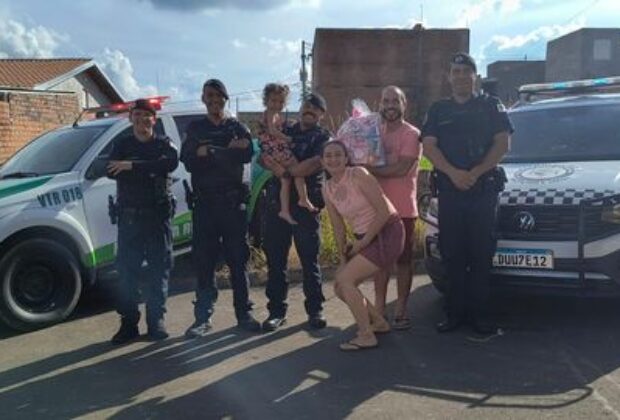 Guarda Civil Municipal de Santo Antônio de Posse Realiza Sonho da Pequena Giovana no Dia de seu Aniversário