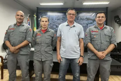 Prefeito e comando do Corpo de Bombeiros definem questões relacionadas aos bombeiros voluntários