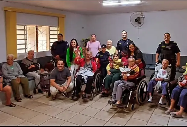 Guarda Pet Terapia: GCM de Artur Nogueira e Secretaria de Assistência Social Promovem Tarde Especial no Lar de Idosos Aidan