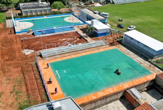 Revitalização do Centro Esportivo do AICA entra na fase de conclusão