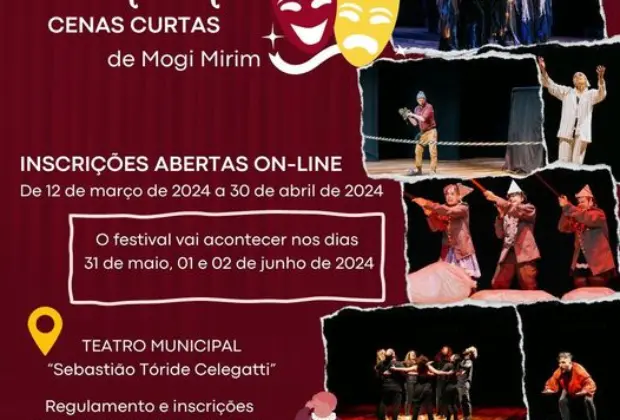 Inscrições Abertas para o 3º Festival de Cenas Curtas em Mogi Mirim: Uma Celebração do Teatro Local