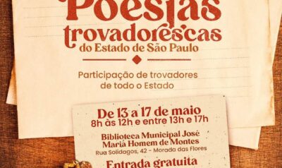 Biblioteca Municipal de Holambra será palco da 1ª Exposição de Poesias Trovadorescas do Estado de São Paulo