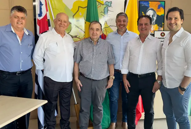 Em reunião com o prefeito Rodrigo Falsetti, Grupo Savegnago confirma Paulistão Atacadista em Mogi Guaçu