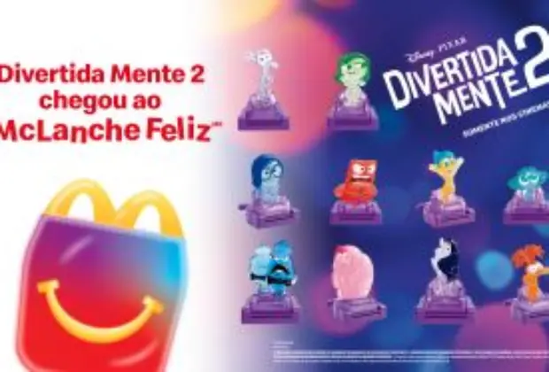 McLanche Feliz celebra lançamento de “Divertida Mente 2”, o novo filme da Disney e Pixar