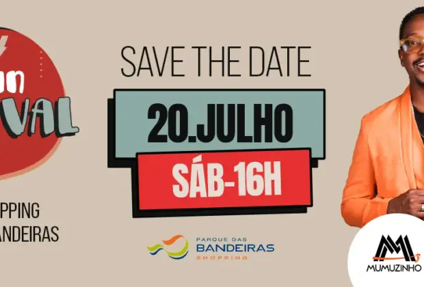 Mumuzinho se apresenta no Shopping Parque das Bandeiras no dia 20 de julho na primeira edição do BAN Festival