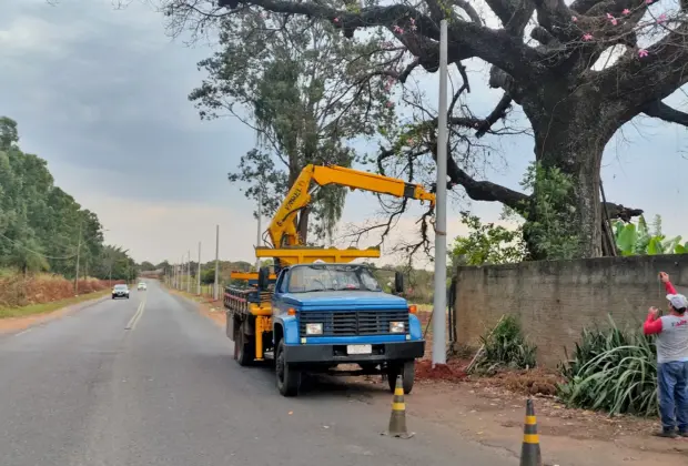 Nova infraestrutura de iluminação começa a ser instalada na Avenida Lorenço Gerbi