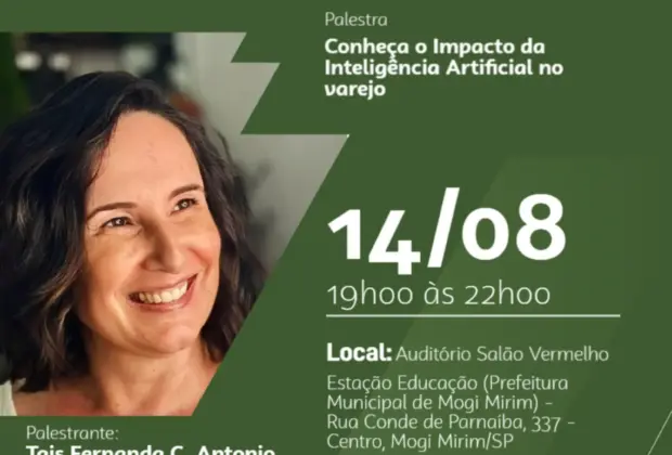 Palestra gratuita sobre IA reúne empresários do Mogi Mirim e região