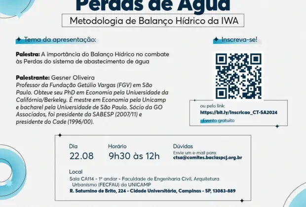 Comitês PCJ promovem “Encontro de Perdas de Água”