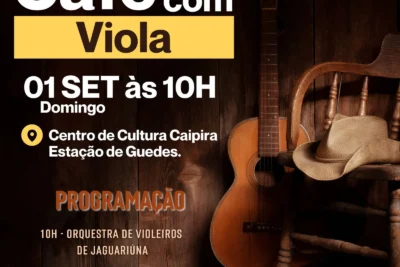 NESTE DOMINGO TEM ‘CAFÉ COM VIOLA’ NO CENTRO DE CULTURA CAIPIRA DE JAGUARIÚNA