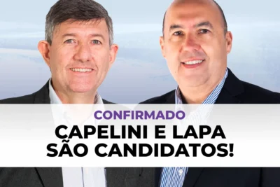 Capelini e Lapa vencem na justiça e são candidatos nas Eleições de 2024