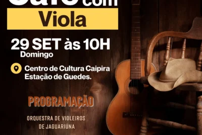 CENTRO DE CULTURA CAIPIRA RECEBE MAIS UMA EDIÇÃO DO ‘CAFÉ COM VIOLA’ NESTE DOMINGO