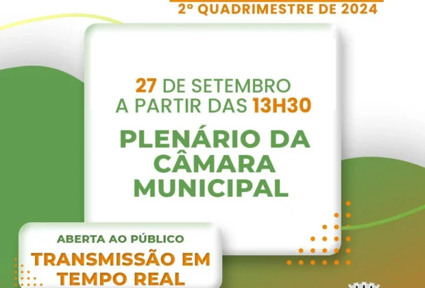 Holambra realiza Audiência Pública da Saúde e de Metas Fiscais nesta sexta-feira