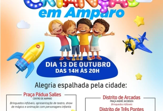 Prefeitura de Amparo promove grande festa em comemoração ao Dia das Crianças