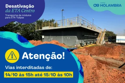 Águas de Holambra fará desativação da ETA Centro