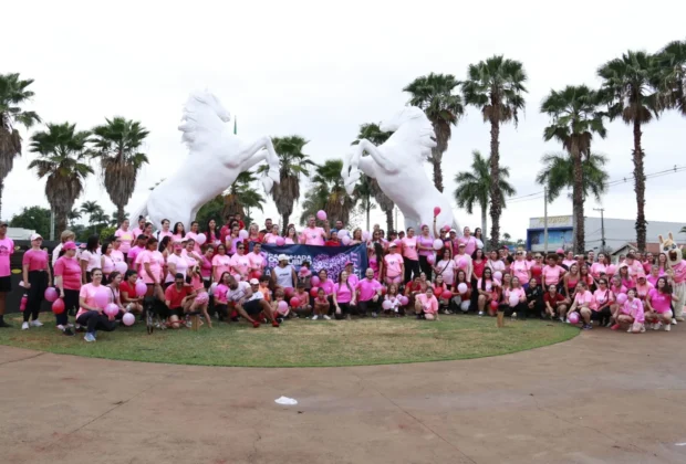 3ª CAMINHADA OUTUBRO ROSA MOBILIZA POPULAÇÃO NA PREVENÇÃO AO CÂNCER DE MAMA