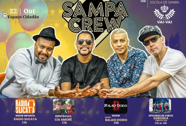 ANIVERSÁRIO DE MOGI MIRIM TERÁ PROGRAMAÇÃO RECHEADA COM VAI VAI, SAMPA CREW E MUITO MAIS