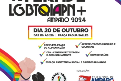 Amparo terá 9ª Parada LGBTQIAPN+ na Praça Pádua Salles