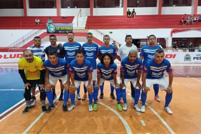 Jogos do Campeonato de Futsal Veteranos 2024 estão sendo disputados no Ginásio de Esportes “Vermelhão”